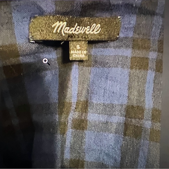Madewell Wrap Front Shirt in Arion Plaid Size S - Picture 8 of 8